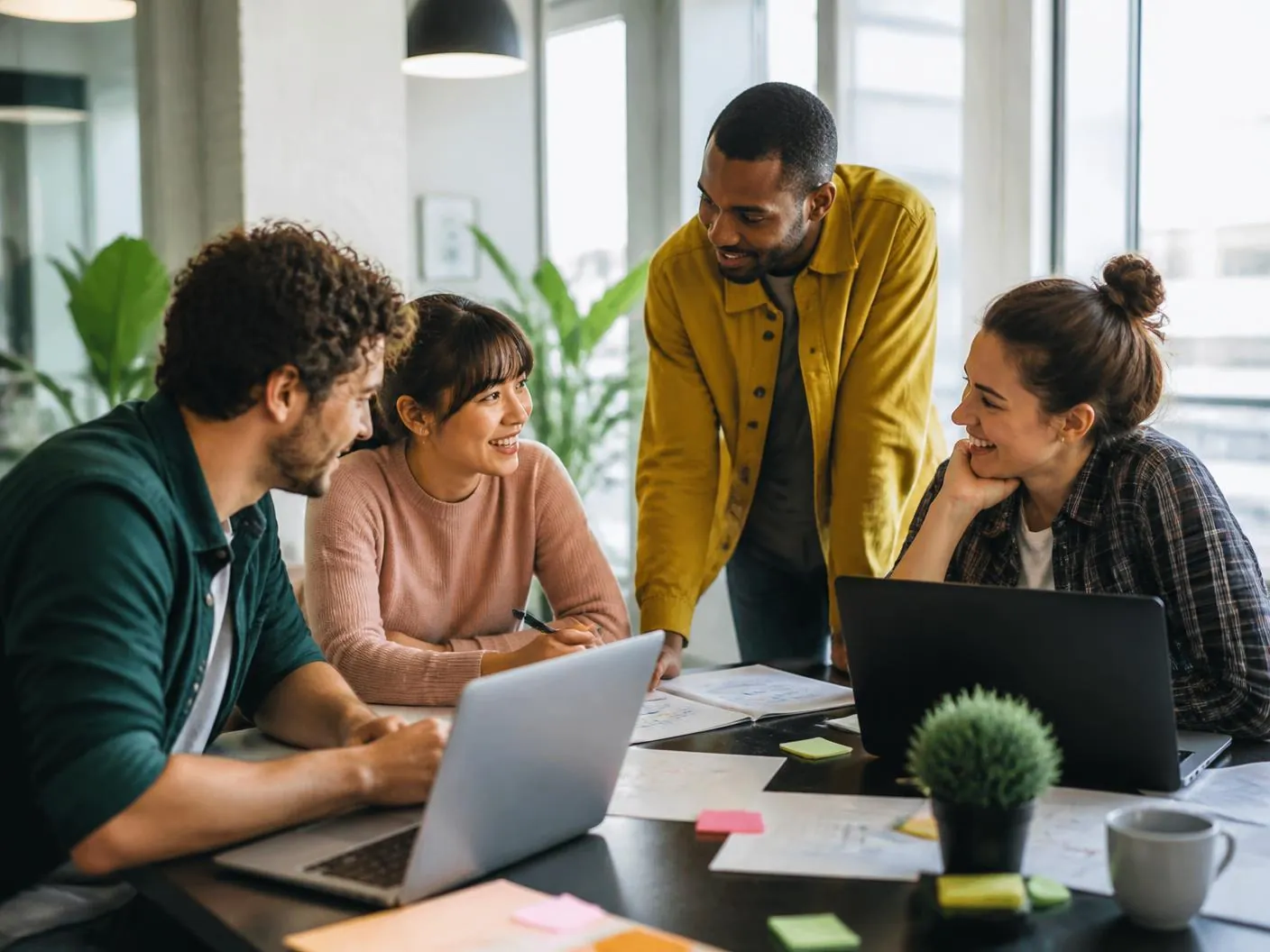 The Community E-commerce team working together in a bright office